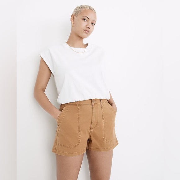 Madewell Curvy Perfect Fatigue Short in Toffee - Size 28 - Picture 7 of 10